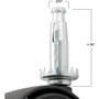 Titan Casters 4326695N  Stem Twin Black Caster 2" Image 2 Titan Casters 4326695N  Stem Twin Black Caster 2" Image 2