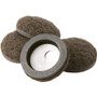 Super Sliders 4338495N  Formed Felt Slider Brown 1" - 4 Piece Image 0