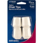 SoftTouch 4441495N  3/4" Rubber White Leg Tips Image 1