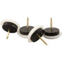 SoftTouch 4628095N  Nail-On Round Furniture Glides for Carpet or Durable Hard Surfaces 7/8" Domed Image 0