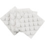 SoftTouch 4709595N  Round Self-Stick Felt Furniture Pads White 3/8" - 84 Pack Image 0