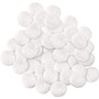 SoftTouch 4709595N  Round Self-Stick Felt Furniture Pads White 3/8" - 84 Pack Image 1