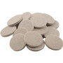 SoftTouch 4718395N  Heavy Duty Round Self-Stick Felt Furniture Pads Beige 1-1/2" - 24 Pack Image 0