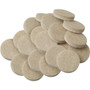 Super Sliders 4718595N  Round Felt Pad 3/4" Beige - 20 Pack Image 0