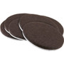 SoftTouch 4723295N  Round Brown Felt Pad 2" - 6 Pack Image 0