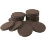 SoftTouch 4728495N  Brown Felt Pad 1" - 16 Pack Image 0