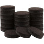 SoftTouch 4728595N  Brown Felt Pad 3/4" - 20 Pack Image 0