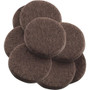 SoftTouch 4729395N  Brown Felt Pad 1-1/2" - 8 Pack Image 0