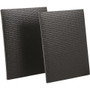 SoftTouch 4750095N  Rectangle Self-Stick Gripper Pads 4" x 5" Black - 2 Pack Image 0