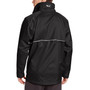 Viking Wear 3307J  Men's Black Journeyman 420D Nylon Rain Jacket with Hood - Large Image 3