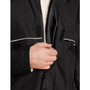 Viking Wear 3307J  Men's Black Journeyman 420D Nylon Rain Jacket with Hood - Large Image 4