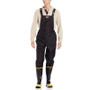 Viking Wear  3910PB  Men's Black Professional Thor 300D  Trilobal Rain Bib Pants - XLarge Image 1