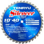 Tenryu SL-25540  10" x 40-Tooth Silencer Series Miter Saw Blade for Thick Stock Image 0