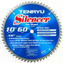 Tenryu SL-25560  10" x 60-Tooth Silencer Series Miter Saw Blade for General Purpose Cutting Image 0