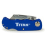 Titan 11018  Folding Pocket Utilty Knife with Quick Blade Change - Blue Image 1 Titan 11018  Folding Pocket Utilty Knife with Quick Blade Change - Blue Image 1