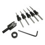 W.L. Fuller 10390006C  No. 6 Countersink / Taper Drill Bit Set for #5 to #9 Screws Image 0