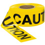 Swanson BT100CAU2  3" x 1000' CAUTION 2 mil Yellow/Black Barricade Tape Image 0