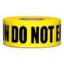 Swanson BT100DNE2  3" x 1000' CAUTION DO NOT ENTER 2 mil Yellow/Black Barricade Tape Image 0