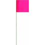 Swanson FPK21100  2" x 3" Pink Marking Flags on 21" Steel Wire Staffs - 100 per Bundle Image 0