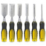 Stanley 16-971  6-Piece FatMax Short Blade Wood Chisel Set (1/4", 1/2", 3/4", 1", 1-1/4", 1-1/2") Image 0