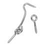 National S750-720  6" Hook and Eye - Zinc Plated Image 0