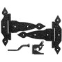 National N109-013  Spear Décor Gate Kit 8" - Black (V8412) Image 0