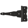 National N109-037  Ornamental Reversible 8" T-Hinge - Black  (SPB841) Image 0