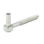 National N130-112  Gate Screw Hook 1/2" x 4" - Zinc Plated (291BC) Image 0