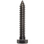 National N179-155  Hex Head Lag Bolt 1/2" x 3" - Black - 4 per Package (V1863) Image 0