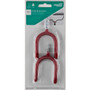 National N188-004  Double Screw Hooks - Vinyl Coated - 2 per Package (V2210) Image 1