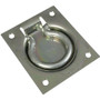National N203-752  Flush 3"x 3-1/2" Ring Pull - Zinc Plated (V177) Image 0