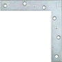 National N204-990  6" Flat Corner Brace - Zinc Plated Image 0