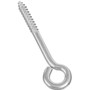 National N220-665  Lag Screw Eye 1/4" x 3-3/4" - Zinc Plated (2150BC) Image 0