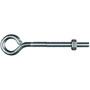 National N221-127  1/4" x 4" Eye Bolt with Nut - Zinc Plated Image 0