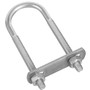 National N222-109  #136 - 1/4" x 1-1/8" x 3-1/2" U-Bolt - Zinc Plated  Image 0