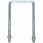 National N245-027   3/8" x 3-5/8" x 7" Lumber Size Square U-Bolt - Zinc Plated Image 0