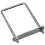National N245-027   3/8" x 3-5/8" x 7" Lumber Size Square U-Bolt - Zinc Plated Image 1