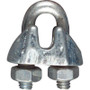 National N248-260  1/16" Wire Cable Clamp - Zinc Plated Image 1