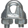 National N248-286  3/16" Wire Cable Clamp - Zinc Plated Image 1