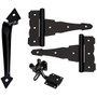 National N343-467  8" Decorative Gate Kit - Black (DPV878) Image 0