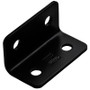 National N351-483  1.6" x 3"X 1/8" Wide Corner Brace - Black Image 0