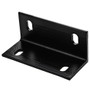 National N351-493  3" x 6.6" x 1/4" Wide Corner Brace - Black Image 0