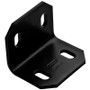 National N351-495  2.4" x 3" x 3/16" Square Corner Brace - Black  Image 0