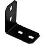 National N351-500  4.9" x 3" x 1/8" Structural Corner Brace - Black (1156BC) Image 0
