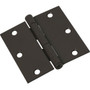 National N830-203  3-1/2" Square Corner Door Hinge -Oil Rubbed Bronze (SPB512) Image 0