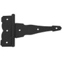 National N881-920 8" Ornamental / Reversible T-Hinge - Black - 2 per Package (V841) Image 0