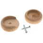 Cindoco XF40  1-3/8" Wood Closet Hanger Pole Sockets 1 Pair Image 1