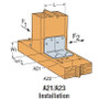 Simpson Strong Tie A21  Angle/Corner Tie (2" x 1-1/2" x 1-3/8") Image 1