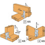 Simpson Strong Tie A35  4-1/2" 6-Way Framing Angle Anchor Image 3