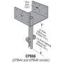 Simpson Strong Tie EPB66HDG  6x6 Post Elevated Post Base with 8" Pipe HDG Image 1